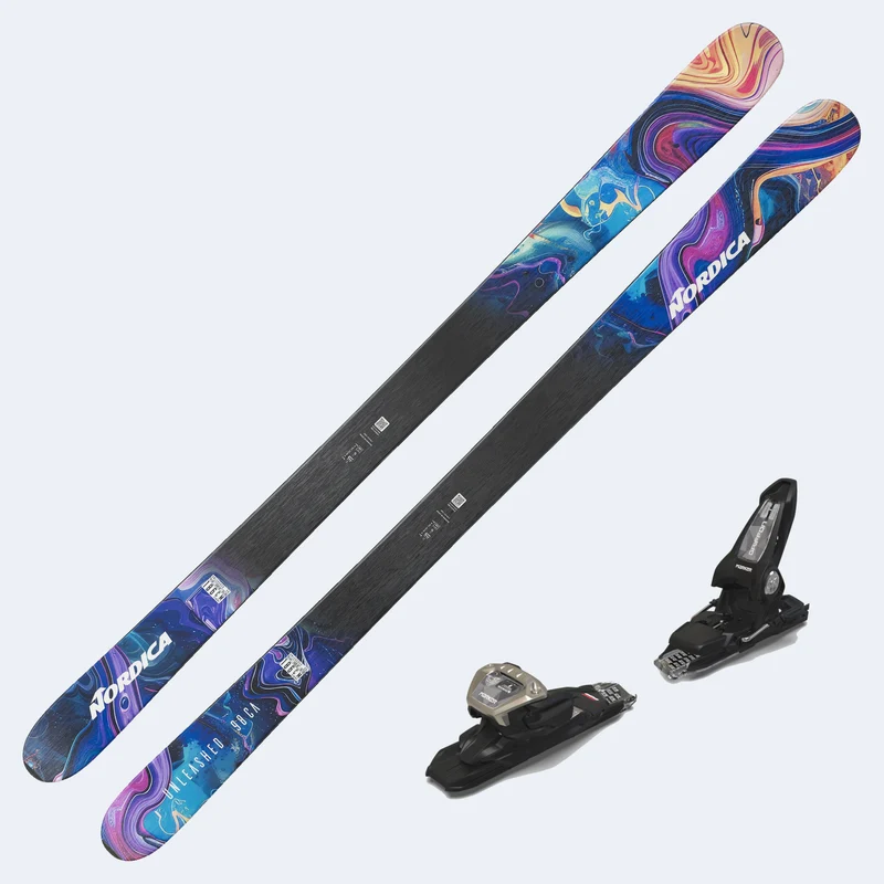 2027 Nordica Unleashed 98 CA Skis with Marker Griffon 13D Demo Bindings