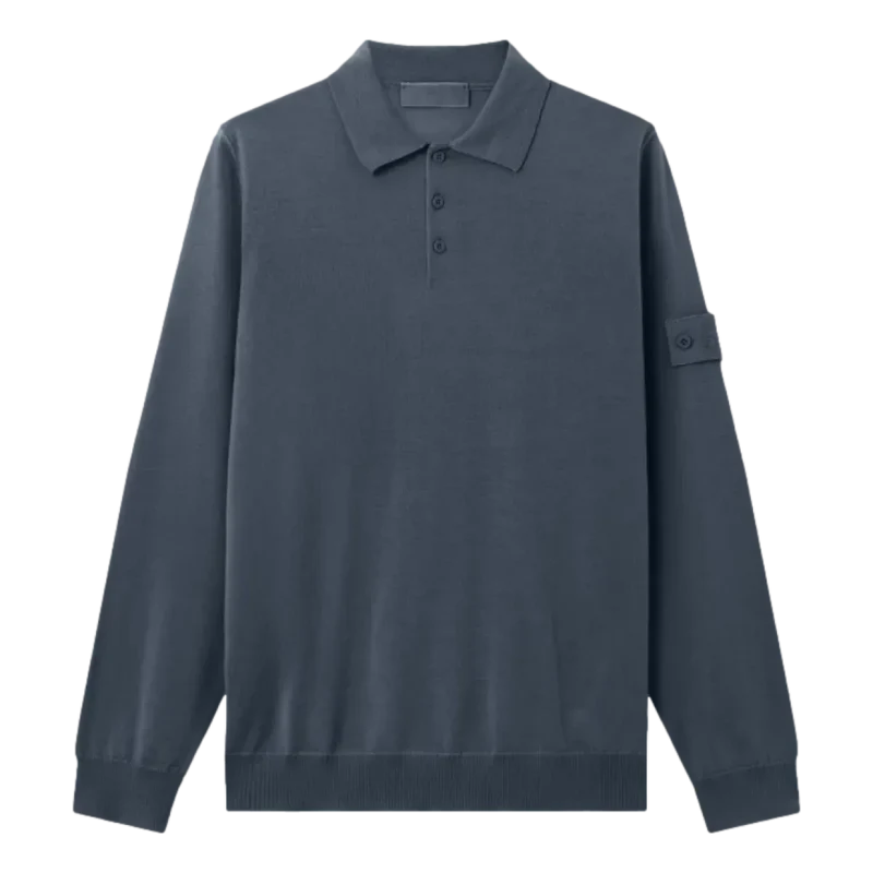 Stone Island Long-Sleeve Polo Marine - Match Laren