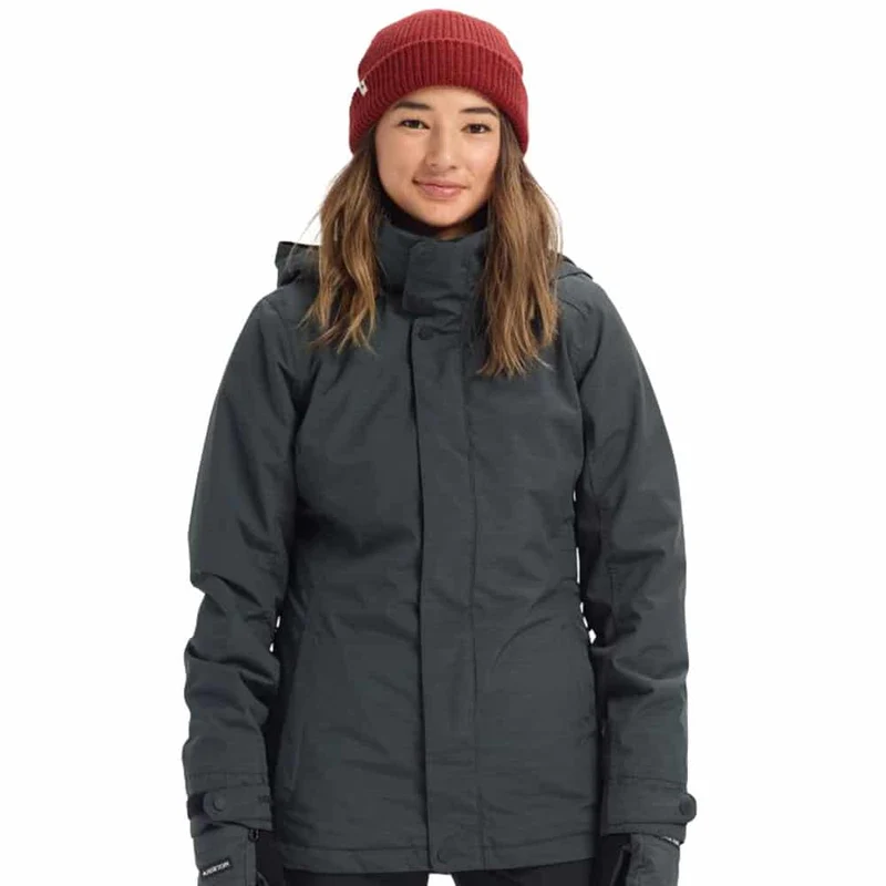 Burton Jet Set Jacket Dames Black Heather