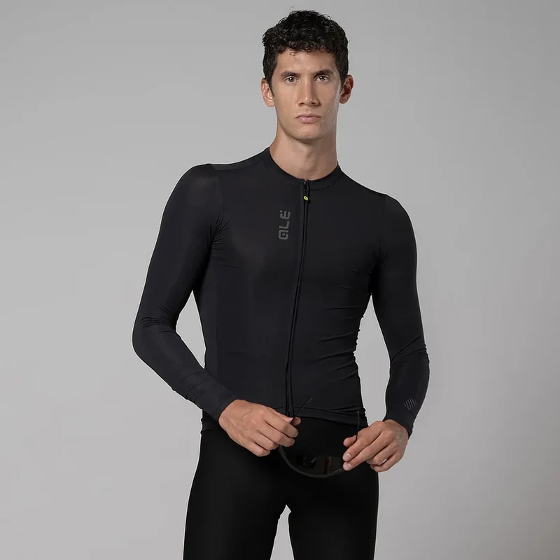 ALE COLOR BLOCK PRAGMA LS JERSEY BLACK