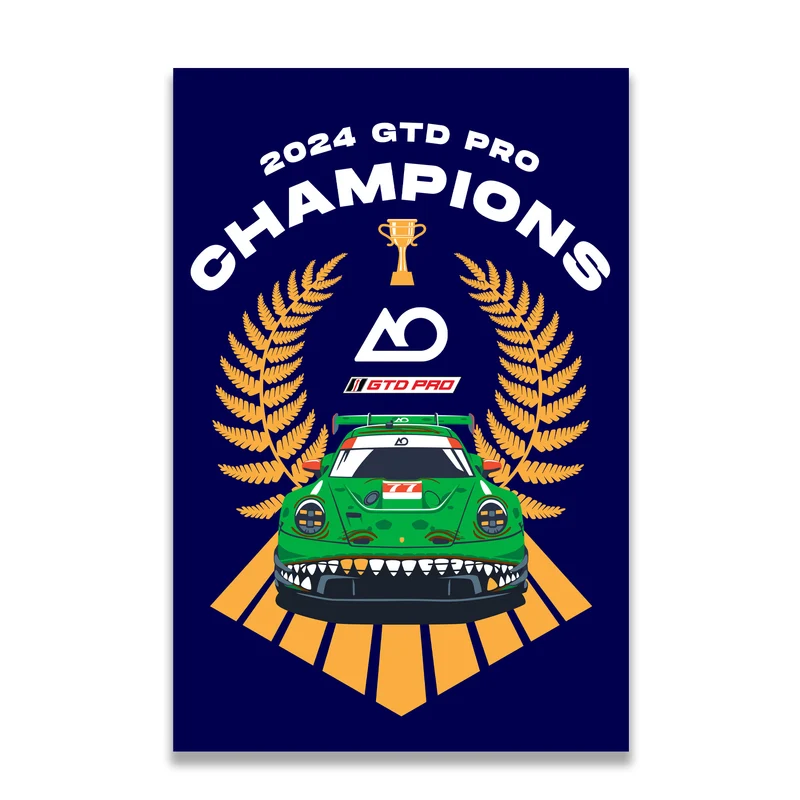 2024 GTD Pro Champions Wreath Poster