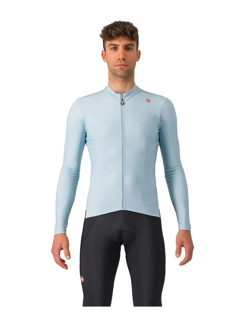 CASTELLI ESPRESSO THERMAL JERSEY WINTER SKY/DARK GRAY