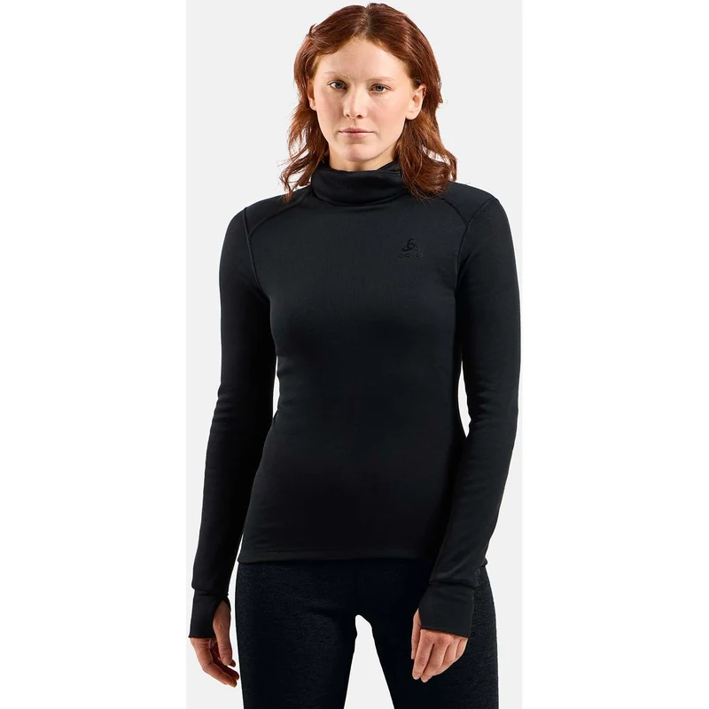 active warm eco base layer shirt with facemask