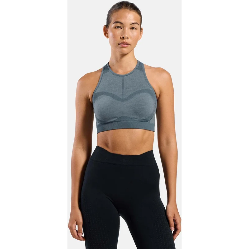 performance wool seamless medium sport bra