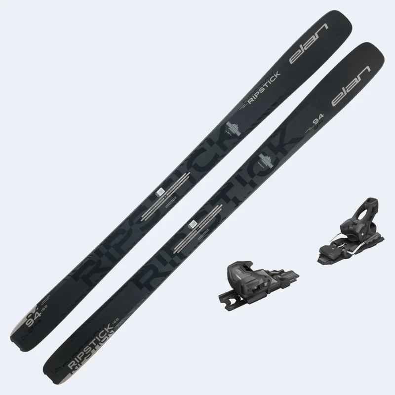 2026 Elan Ripstick 94 Black Edition Women's Skis W/ Attack 11 GW Demo Bindings