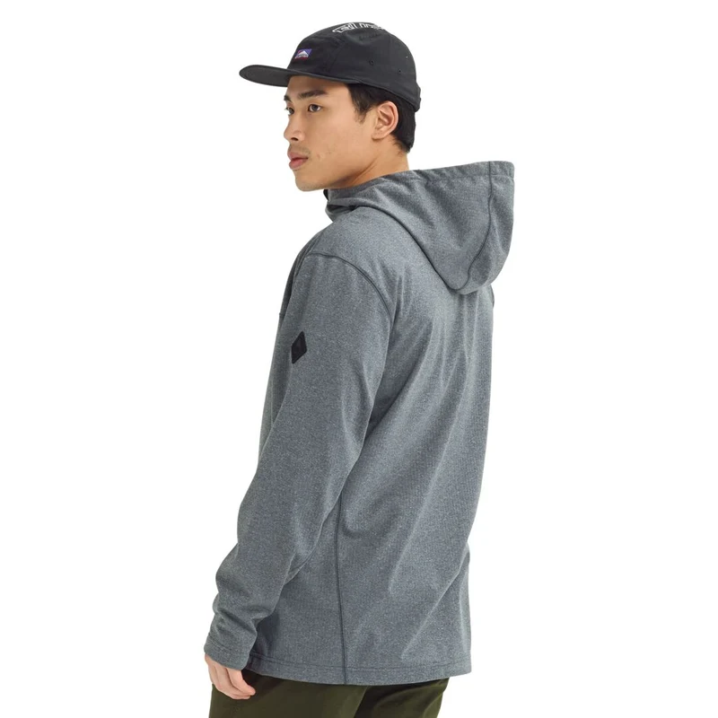 Burton Crown Bonded Fz True Black Heather Men