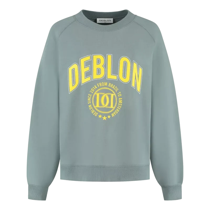Deblon - Zeegroen Sweater - Match Laren