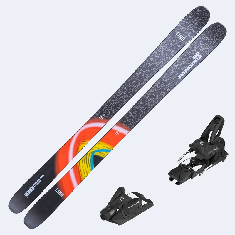 2026 Line Pandora 99 Skis with Salomon Strive 14 GW Bindings
