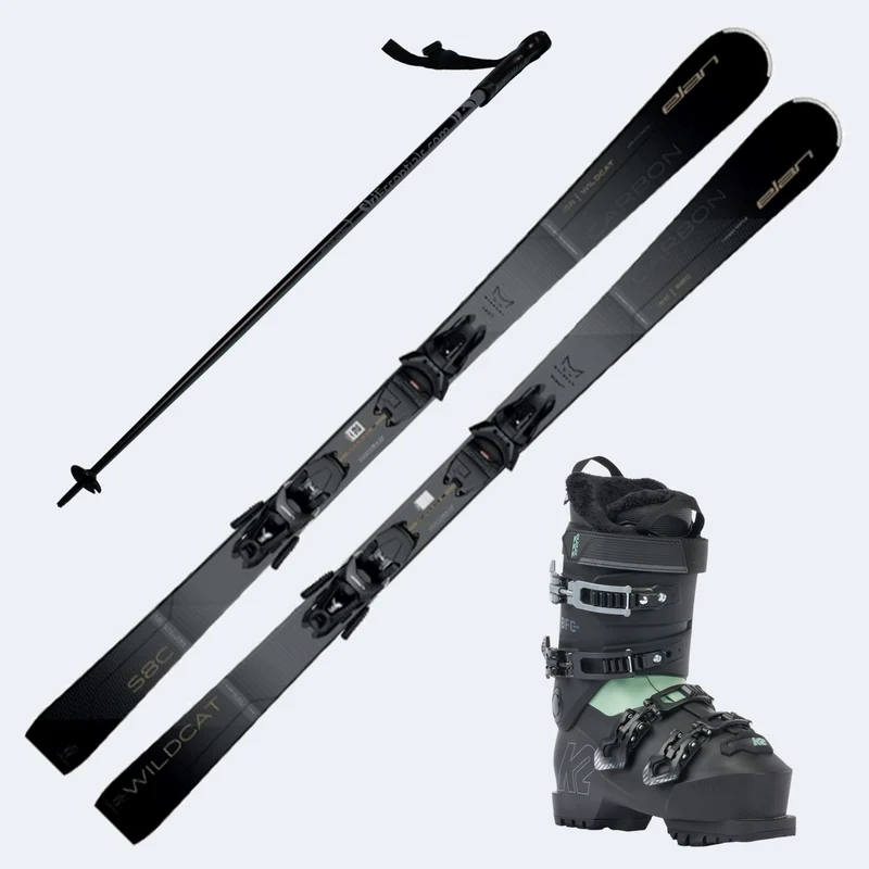 2026 Elan Wildcat S8 C Skis with K2 BFC 75 Boots and Poles