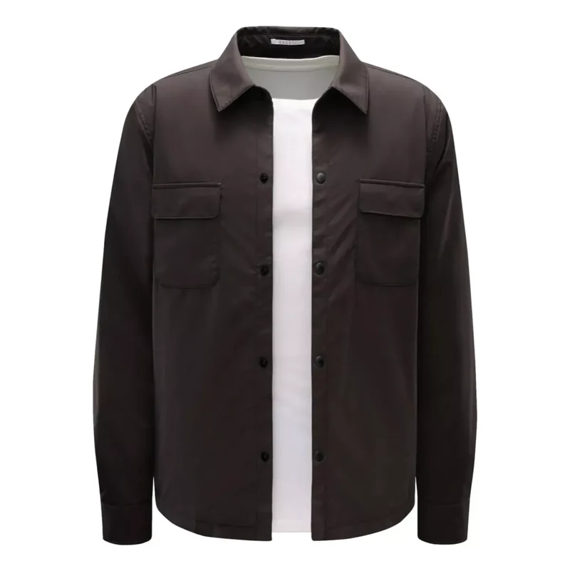 A Trip In The Bag Overshirt ''Travel'' Donkerbruin - Match Laren