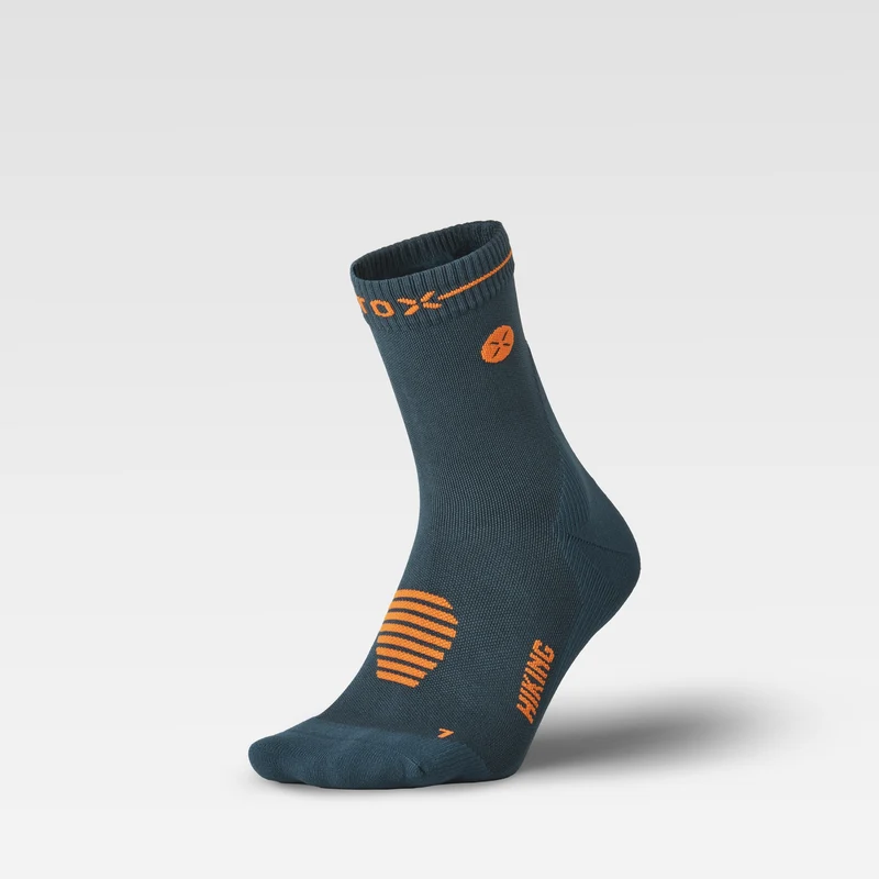 Dryarn® Hiking Ankle Socks Men | Petrol / Orange