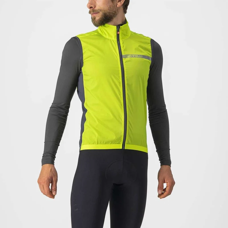 CASTELLI SQUADRA STRETCH 背心外套 電黃/深灰