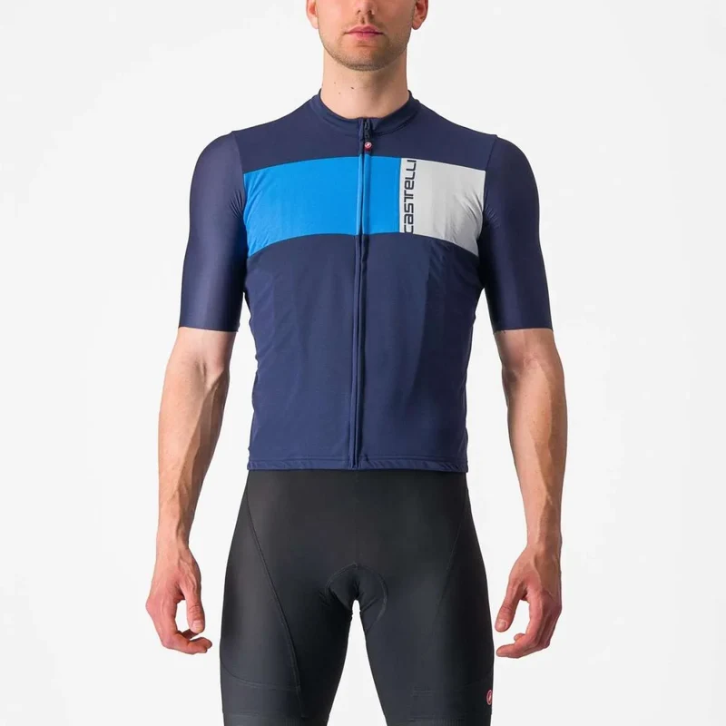 CASTELLI PROLOGO 7 短袖騎行衣 比利時藍/藍-銀灰