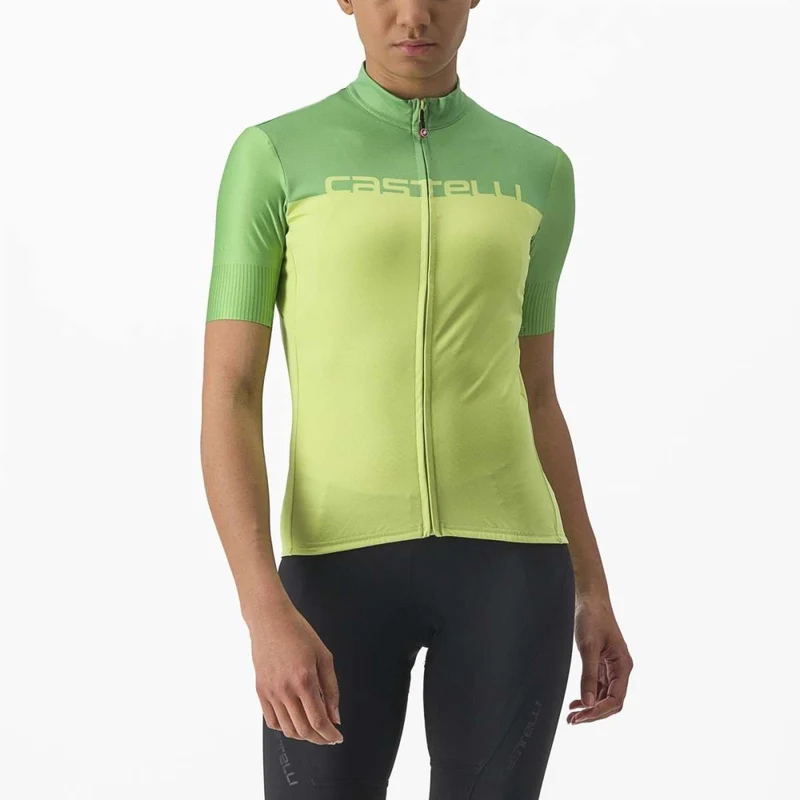 CASTELLI VELOCISSIMA 短袖騎行衣 亮青色/淡綠色