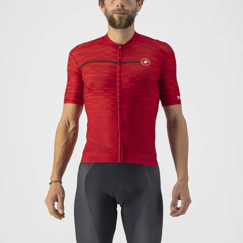 CASTELLI INSIDER 短袖騎行衣 深紅色