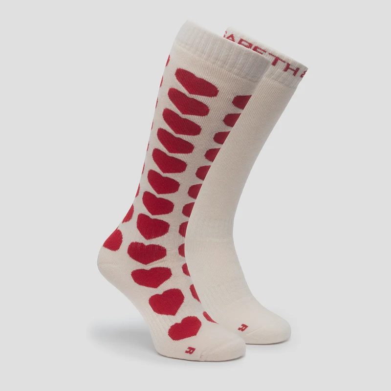 2-Pack Skisokken Hearts