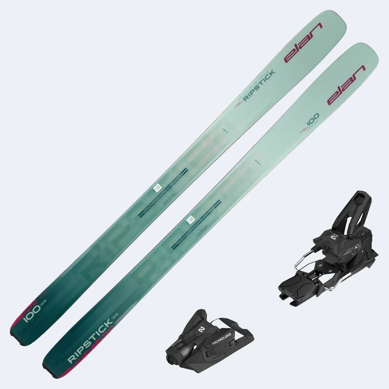 2026 Elan Ripstick 100 Women's Skis with Salomon Strive 14 GW Bindings