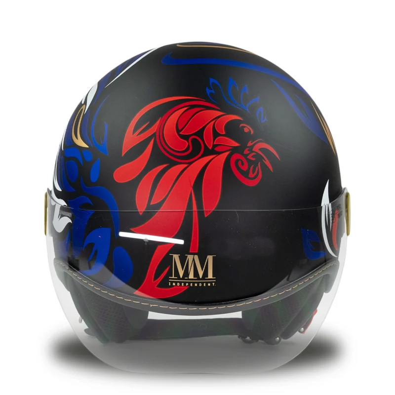 Helm Frankreich Coq Schwarz MM Independent in limitierter Auflage