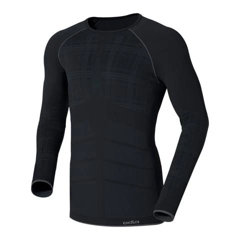 Odlo Evolution Warm Thermoshirt Lange Mouwen Heren - Zwart