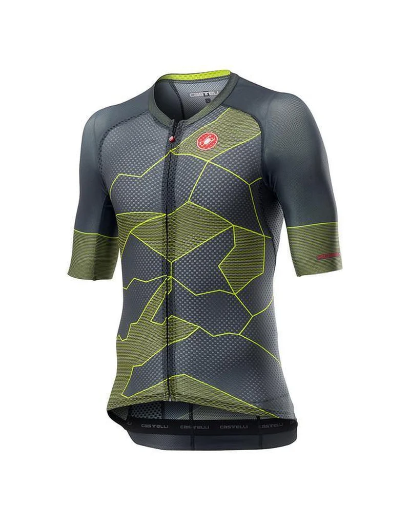 CASTELLI CLIMBERS 3.0 SS JERSEY DARK GRAY YELLOW FLUO 單車衫