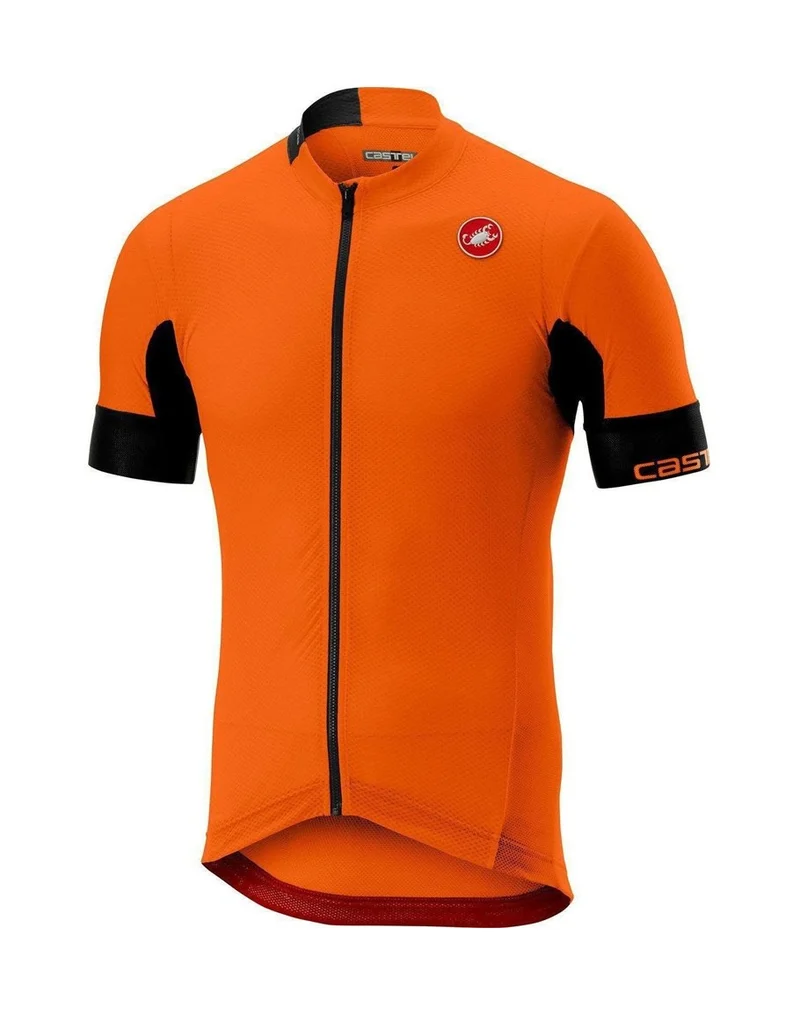 CASTELLI AERO RACE 4.1 SOLID JERSEY SS FZ ORANGE 單車衫