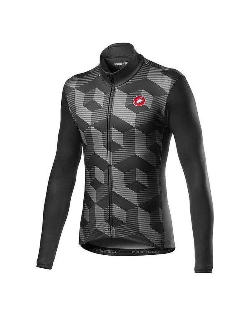 CASTELLI CUBI JERSEY FZ VORTEX GRAY