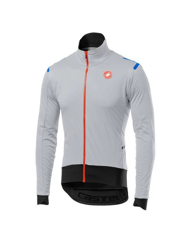 CASTELLI ALPHA ROS LIGHT JACKET SILVER GRAY BLACK