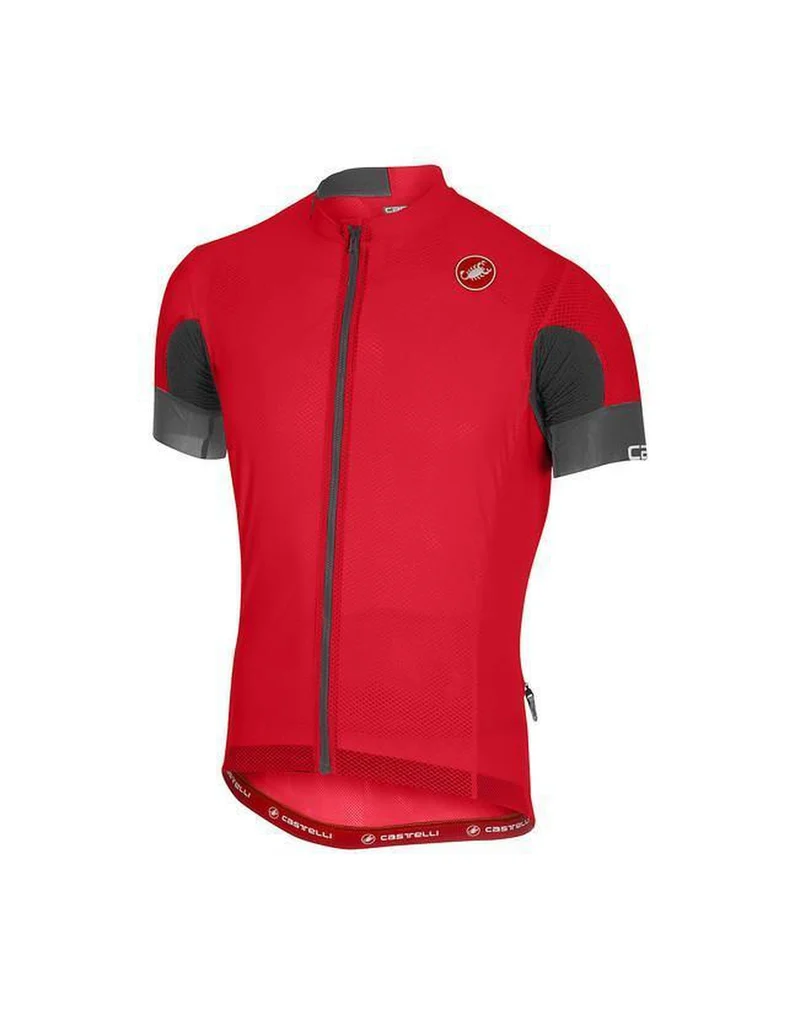 CASTELLI AERO RACE 4.1 SOLID JERSEY FZRed 單車衫