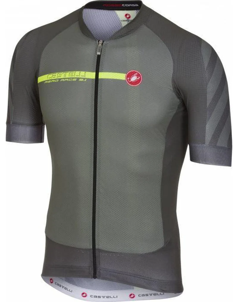CASTELLI AERO RACE 5.1 JERSEY FZ Forest Gray 單車衫