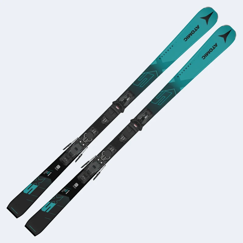 2025 Atomic Redster X5 Skis W/ M 10 GW Black/Gunmetal Bindings