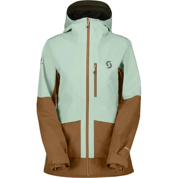 Scott Vertic Gore-Tex 2-Laags Ski Jas Dames - Groen/Bruin
