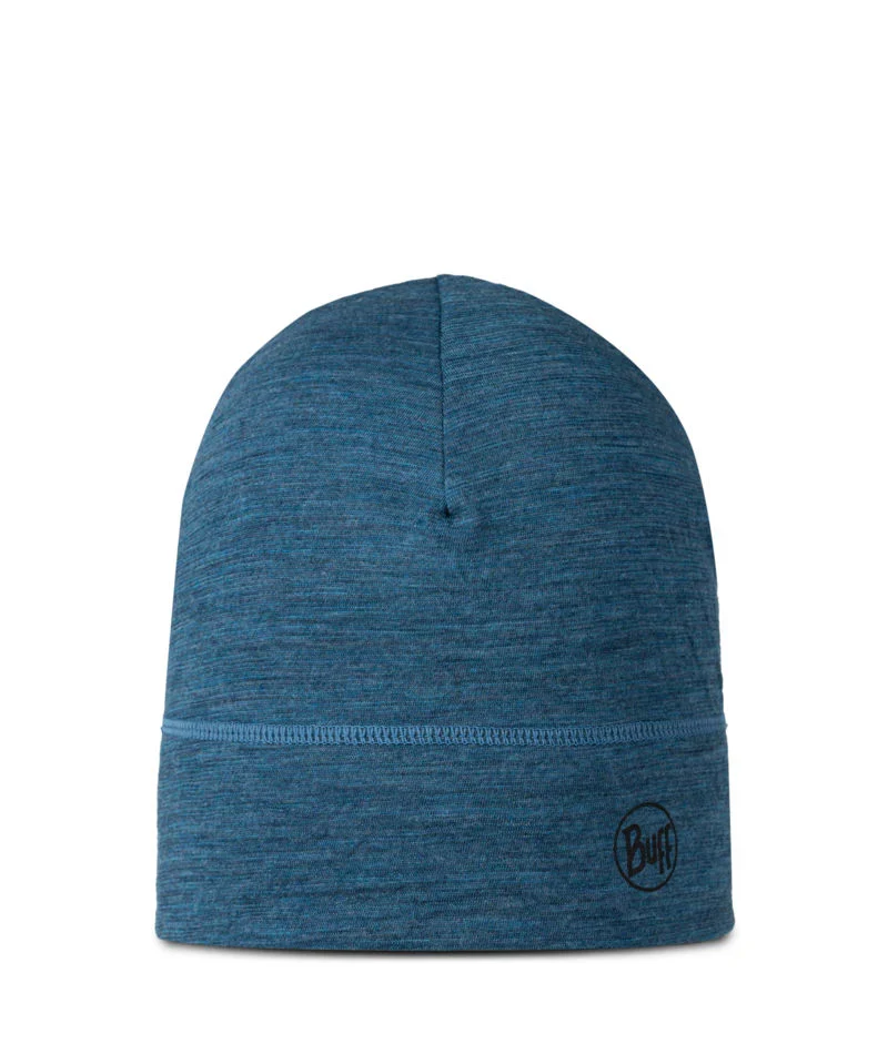 Buff Lightweight Merino Wol Muts Multistripes Tempest - blauw