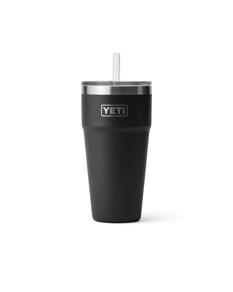 Yeti Rambler 26 Oz Straw Cup Black [769ml]
