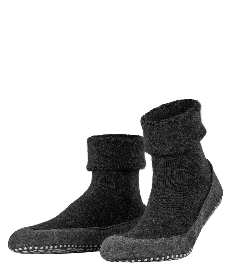 Falke Cosyshoe Antislip Merinowol Black