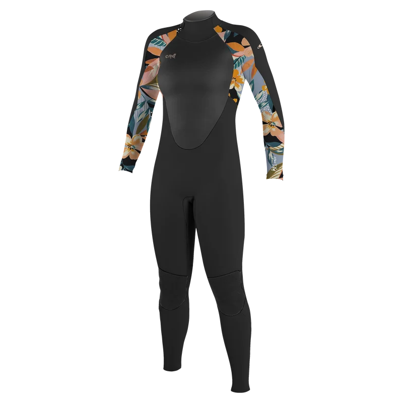 O'neill Epic 5/4 Back Zip Black/Demiflower Dames
