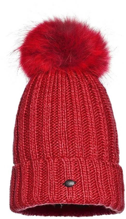 una beanie real raccoon fur