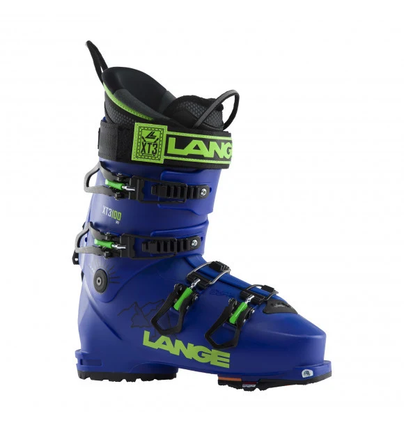 Lange XT3 Free 100 MV GW freeride skischoenen blauw/groen heren