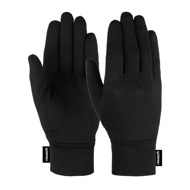 Reusch Merino Wool Conductive onderhandschoenen zwart
