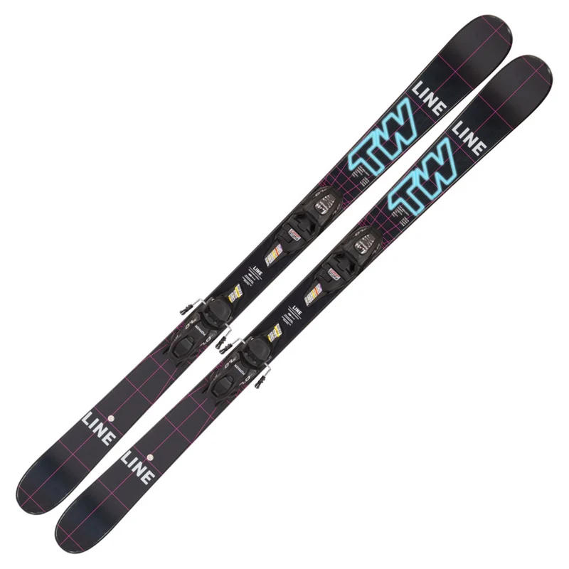 2023 Line Wallisch Shorty Junior Skis w/ Marker FDT Bindings