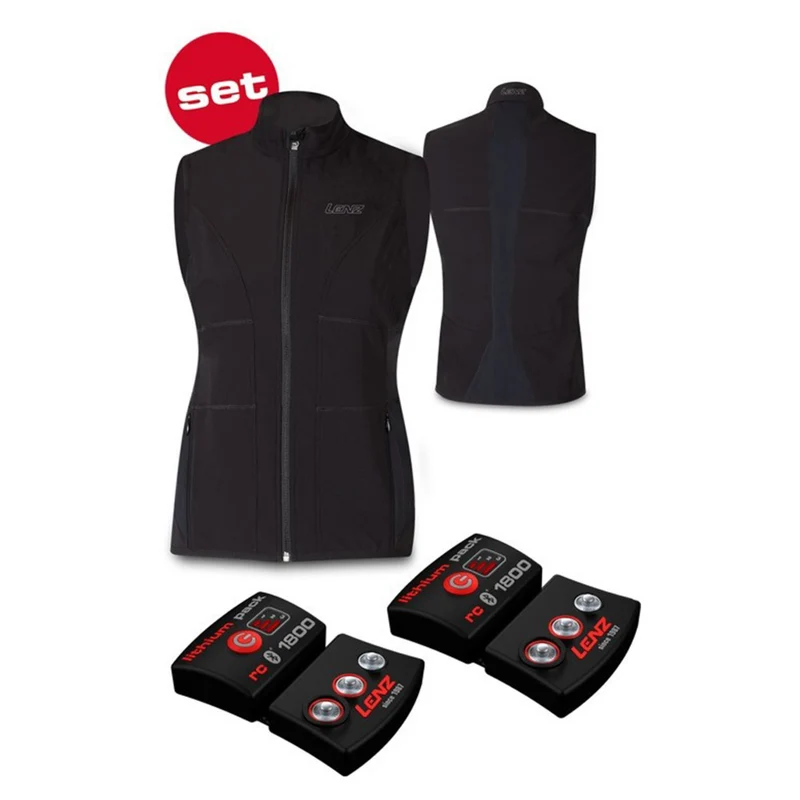 Lenz Women's Heat Vest 1.0 + Lithium pack rcB 1800