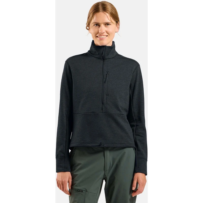 Grid Fleece Mid Layer half-zip