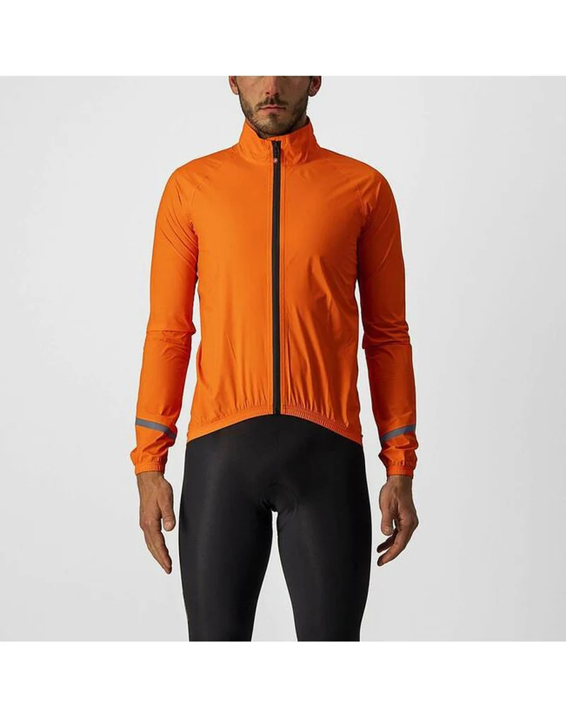 CASTELLI EMERGENCY 2 RAIN JACKET BRILLIANT ORANGE