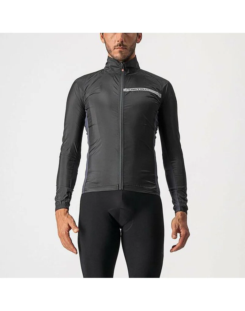 CASTELLI SQUADRA STRETCH 輕量風褸 淺黑色/深灰色
