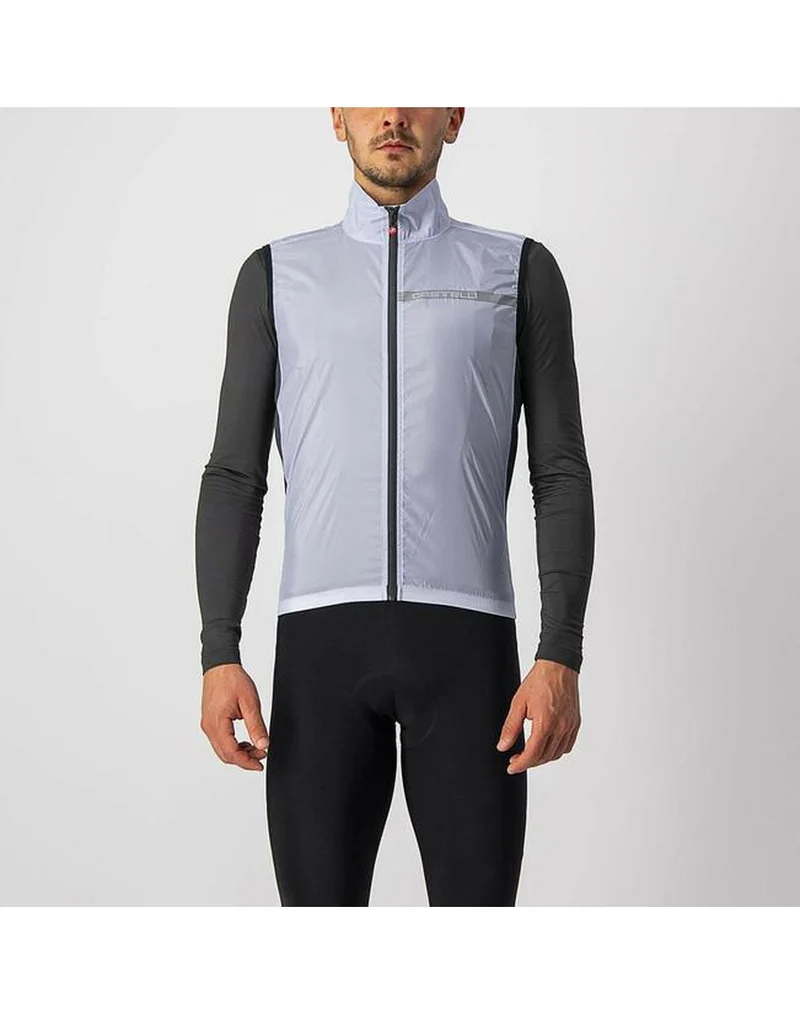 CASTELLI SQUADRA STRETCH VEST SILVER GRAY DARK GRAY