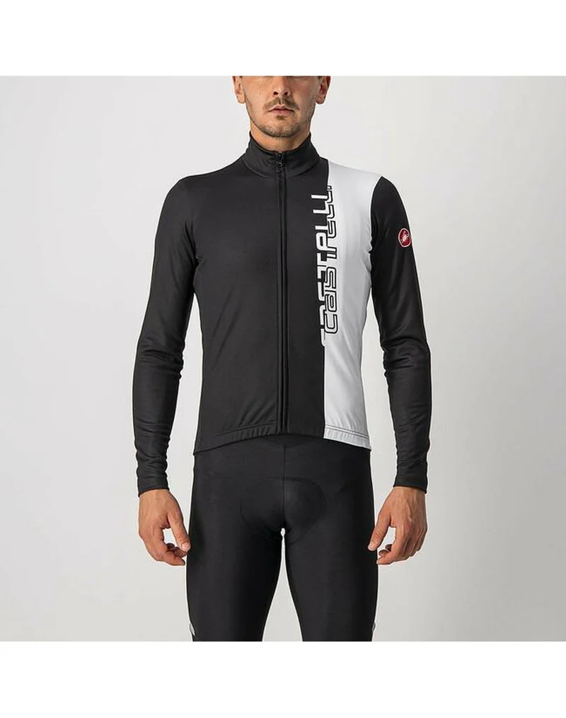 CASTELLI TRAGUARDO JERSEY FZ LIGHT BLACK WHITE 單車衫