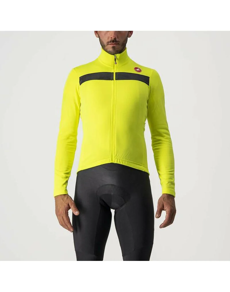 CASTELLI PURO 3 JERSEY FZ YELLOW FLUO 單車衫