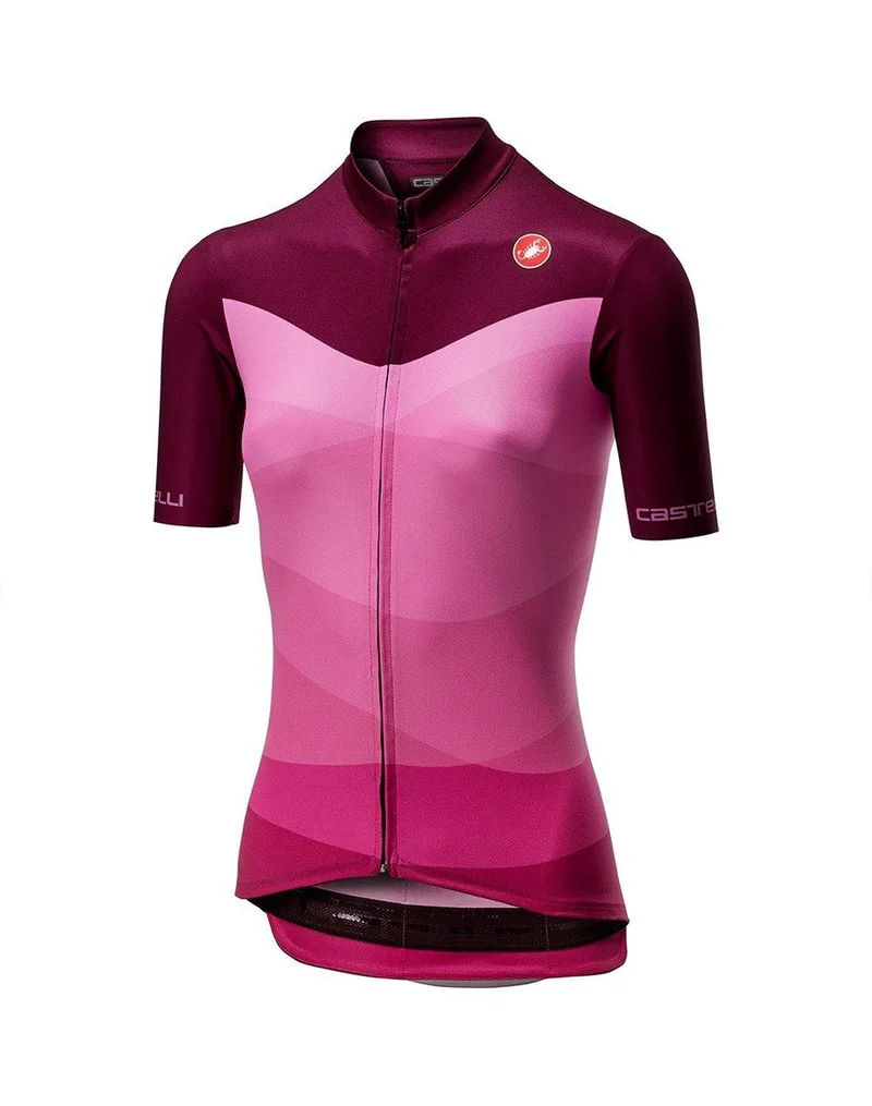 CASTELLI TABULARASA WOMEN JERSEY SS FZ ONDA CYCLAMEN