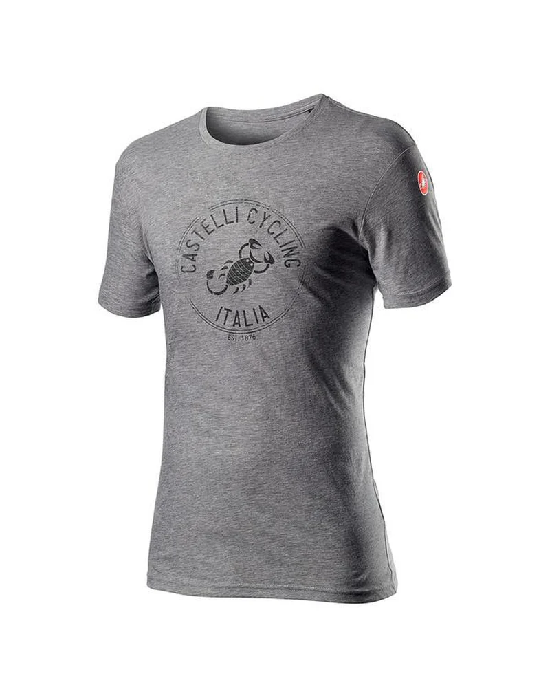 CASTELLI ARMANDO T-SHIRT MELANGE VORTEX GRAY