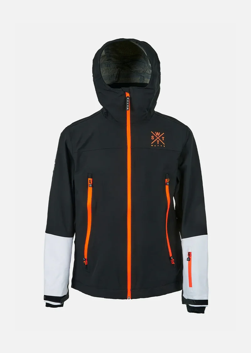 WATTS Snow Ski Jas Heren - Zwart/Wit