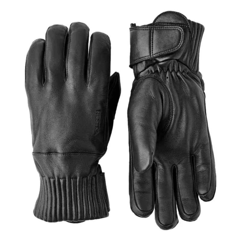 Hestra Ski Handschoen Idre Wol 5 Vingers Zwart - Match Laren